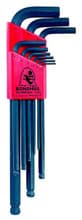 9pc Ball Hex Key Set, 1.5-10mm, Bondhus 10999