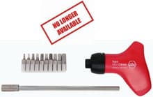 12pc Topra Ratchet Screwdriver Set, Hex 1/16 - 1/4", Wiha 28298
