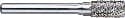 Carbide Bur, Cylinder Shape, 3/4 Dia, 1 Cut Length, 1/4 Shank, Triumph 071426