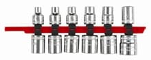 12pc 3/8" Drive 12 Point Metric Socket Set, 8-19mm, Wiha 60296