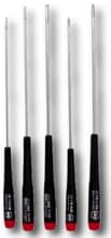 5pc Precision Slotted/Phillips Long Screwdriver Set 2.5mm-4mm, #0, #1, Wiha 26192
