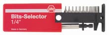 10pc Bit Selector Security Hex Inch Set, 5/64-1/4, Wiha 79266