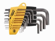 13pc Nickel Hex L-Key Short-Arm Set, .050 - 3/8", Wiha 35194