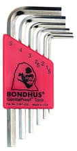 7pc Hex Key Set, 1.5-6mm, Short, Bondhus 16292