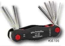 7pc PocketStar Fold Out Hex Set, 1.5-6mm, Wiha 35196
