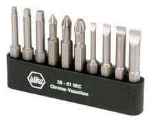 Slotted/Phillips/Square Power Bit Set, Wiha 74988