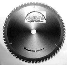 Laminate Veneer Saw Blade, 12" Dia, 80T, .145 Kerf, 1" Arbor, World's Best 37255