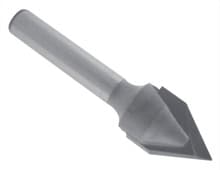 V-Groove Bit, 60deg Angle, 1/2 Dia, 5/8 Cut Length, 1/4 Shank, Southeast Tool SE1550