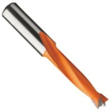 Brad Point Drill, 12mm Dia, 10mm Shank, 70mm OAL, Carbide Tipped, Vortex DDB12070RB