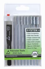 9pc System 4 ESD Safe Inch Nut Drivers Set, 3/32-1/4", Wiha 26988