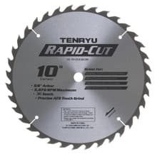 Rapid Cut Saw Blade, 10" Dia, 36T, 0.126" Kerf, 5/8" Arbor, Tenryu RS-25536CBN