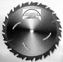 Safety Rip Saw Blade, 12" Dia, 24T, .1 Kerf, 1" Arbor, World's Best 37375
