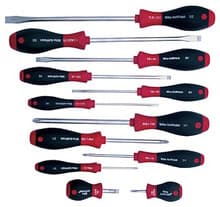 12pc SoftFinish Screwdriver Set, Slotted/Phillips, Wiha 30297