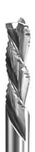 3 Flute Downcut Rougher, 1/2 Dia, 1-1/4 Cut Length, 1/2 Shank, Vortex 1750