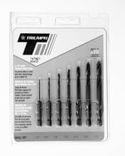 Quick Release Hex Shank Twist Drill Set, 1/16"-1/4" by 32nds, Triumph 045432