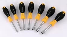 7pc SoftFinish Hollow Shaft Nut Driver Inch Set, Wiha 34390