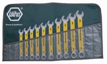 10pc SoftGrip Combination Wrench Set, 7/16 - 1", Wiha 50095