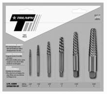 6pc Screw Extractor Set, Size #1-#6, Triumph 84151