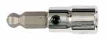 1/4" Drive Socket with Ball End Hex Bit 1/4", Wiha 71768