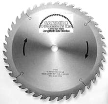 Glue Joint Rip Saw Blade, 12" Dia, 36T, .161 Kerf, 1" Arbor, World's Best 37210