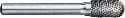 Carbide Miniature Bur, Cylinder Shape w/ Radius, 1/4 Dia, 1/2 Cut Length, 1/8 Shank, Triumph 071431