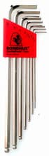 7pc Ball Hex Key Set, 1.5-6mm, Bondhus 17092