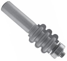 Triple Flute Bit, 1/8 Radius, 7/8 Dia, 1" Cut Length, 1/4 Shank, Southeast Tool SE3203