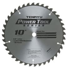 Power Tool Saw Blade, 10" Dia, 40T, 0.083" Kerf, 5/8" Arbor, Tenryu PT-25540