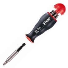 Screwdriver Bit Holder Set w/Removable Bit Holder, Slotted, Phillips, Pozidriv, Felo 52227