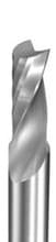 O-Flute Upcut Bit, 1 Flute, 3mm Dia, 8mm Cut Length, 6mm Shank, Vortex 5660