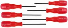 6pc Proturn Torx Screwdriver Set, T7-T20, Wiha 45591