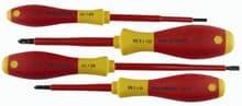 4pc Insulated Slotted/Phillips Screwdriver Set, Wiha 32090