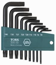 9pc Torx L-Key & Holder Set, T8-T40, Wiha 36394