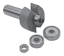 Rabbeting Bit Kit w/ 4 Bearing Sizes, 1/4 Shank, Southeast Tool SE1902