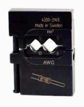 PortaCrimp Die Set for 10-8 AWG Power Contacts, Wiha 43148