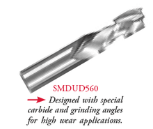 2 Flute Compression Bit, MD for Long Wear, 1/2 Dia, 1-1/4 Cut Length, 1/2 Shank, Southeast Tool SMDUD555