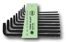 9pc Torx Plus L-Key Long Arm Set, IP8-IP40, Wiha 36691