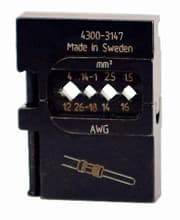 PortaCrimp Die Set for 26-12 AWG Power Contacts, Wiha 43147