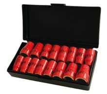 16pc Insulated 3/8" Drive Socket Set - Inch/Metric, Wiha 31491