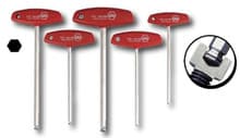 5pc MagicRing Ball End Hex T-Handle Metric Set, 4mm-10mm, Wiha 54090