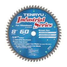 Industrial Blade for Non-Ferrous Saw Blade, 8" Dia, 60T, 0.087" Kerf, 5/8" Arbor, Tenryu IA-20360DN