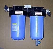 Machine Coolant Filter, Double Bag for Straight Oil Coolant CP2002DB Oil Wall Mount