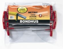 8pc Hex T-Handle Set, 6" Length 2-10mm, Bondhus 15287