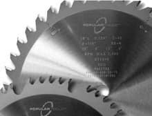 General Purpose Saw Blade, 10" x 40T ATB, Popular Tools GAL1040