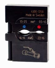 PortaCrimp Die Set for Blue/Red heat shrink connectors, Wiha 43158