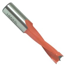 LH Brad Point Drill, 5mm Dia, 63.5mm Length, 1/4 Shank, Southeast Tool SE63505LH