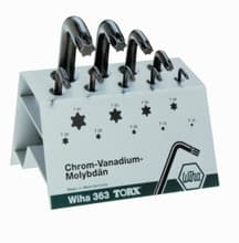 9pc Torx L-Key Set w/ Stand, T10-T60, Wiha 36390