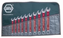 10pc SoftGrip Combination Wrench Set, 10 - 19mm, Wiha 50094