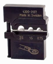 PortaCrimp Die Set For 14/16/20 AWG Non-Insulated Terminals, Lugs & Splices, Wiha 43137