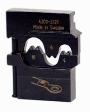 PortaCrimp Die Set For 8/10/12 AWG Non-Insulated Terminals, Lugs & Splices, Wiha 43139